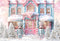 Kate Rose Noël Maison Casse-Noisette Toile de fond conçu par Ashley Paul - Kate Backdrop FR
