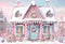 Kate Noël Rose Maison de pain d'épice Bonbons Toile de fond conçu par Ashley Paul - Kate Backdrop FR