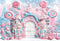 Kate Noël Porte Rose Bonbons Casse-Noisette Toile de fond conçu par Ashley Paul - Kate Backdrop FR