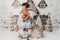 Kate Noël Hiver Maison de pain d'épice Toile de fond conçu par Ashley Paul - Kate Backdrop FR