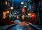 Kate Halloween Ville Nuit Toile de fond conçue par Abbas Studio - Kate Backdrop FR