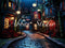 Kate Halloween Ville Nuit Toile de fond conçue par Abbas Studio - Kate Backdrop FR