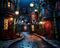 Kate Halloween Ville Nuit Toile de fond conçue par Abbas Studio - Kate Backdrop FR