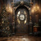 Kate Noël Porte de l'horloge Vintage Toile de fond conçu par Emetselch - Kate Backdrop FR