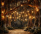 Kate Forêt Nuit Lumière Fête Toile de fond conçue par Chain Photographie - Kate Backdrop FR