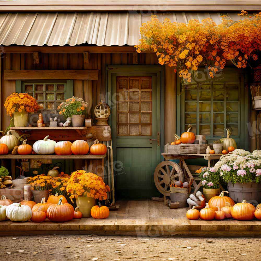 Kate Automne Boutique Fleurs Jaune Toile de fond conçu par Emetselch