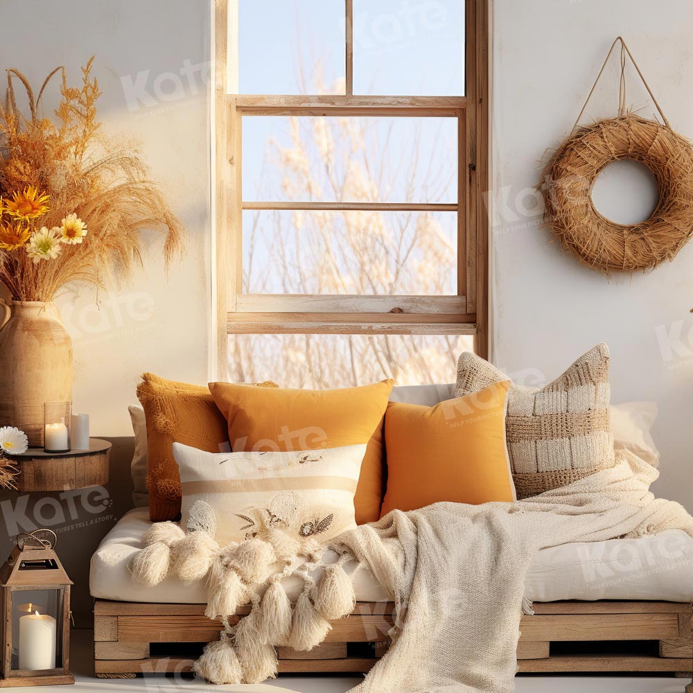 Kate Automne Bohème Chambre Oreiller Toile de fond conçu par Emetselch - Kate Backdrop FR