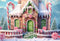 Kate Noël Hiver Maison de bonbons Toile de fond conçu par Emetselch - Kate Backdrop FR