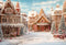 Kate Hiver Noël Ville de pain d'épice Toile de fond conçue par Chain Photographie - Kate Backdrop FR