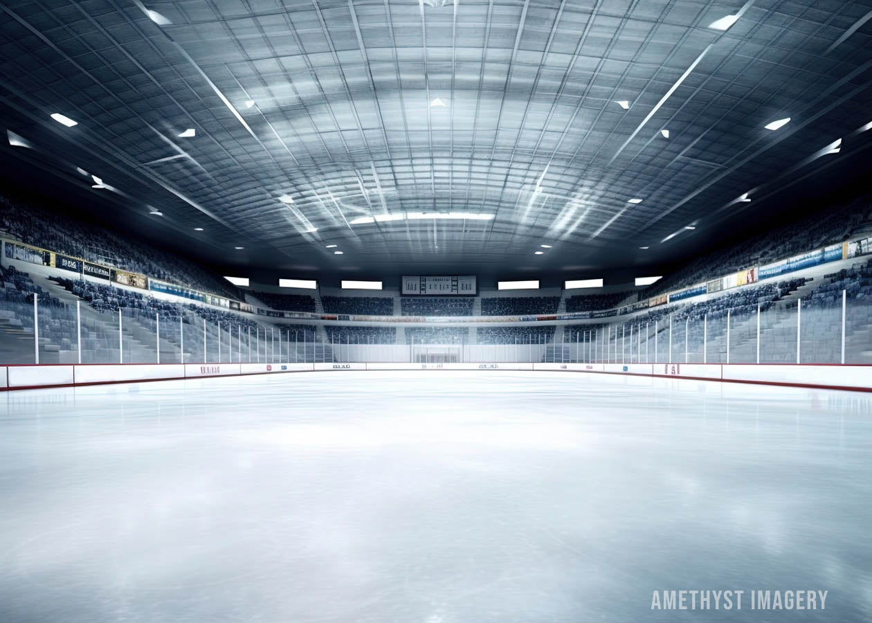 Kate Patinoire de Hockey sur Glace Toile de fond conçu par Angela Marie Photographie - Kate Backdrop FR