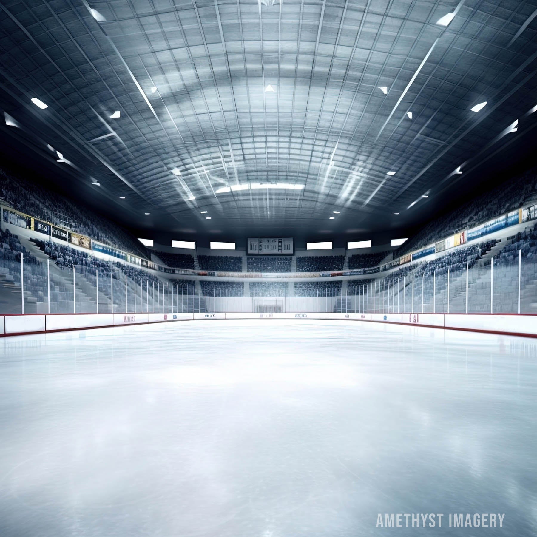 Kate Patinoire de Hockey sur Glace Toile de fond conçu par Angela Marie Photographie - Kate Backdrop FR