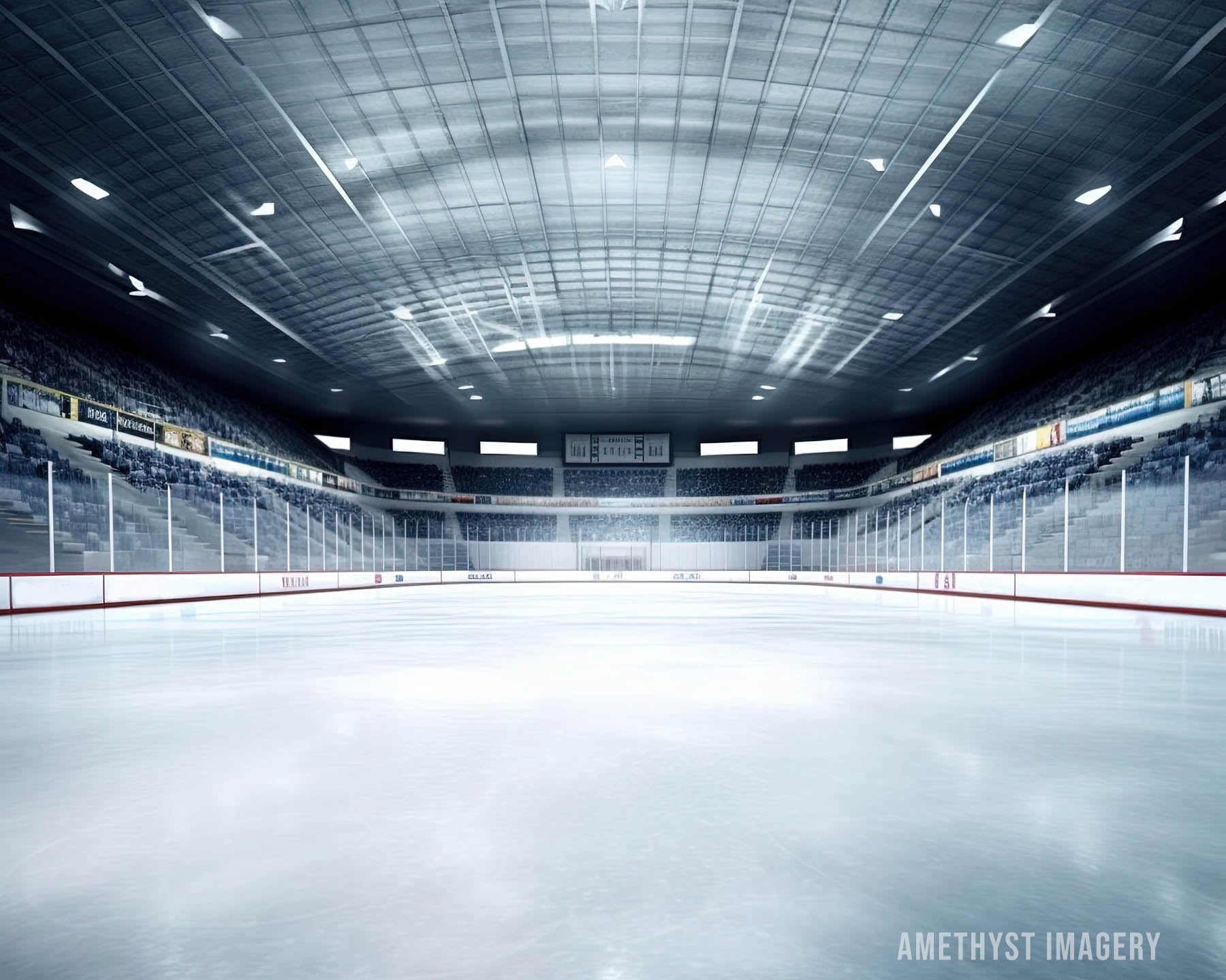 Kate Patinoire de Hockey sur Glace Toile de fond conçu par Angela Marie Photographie - Kate Backdrop FR