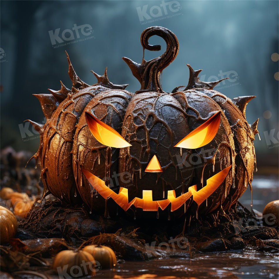 Kate Halloween Citrouille Nuit  Toile de fond Conçu par Chain Photographie