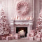 Kate Noël Rose Intérieur Mur rétro Cheminée Toile de fond conçu par Emetselch - Kate Backdrop FR