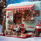 Kate Noël Pâtisserie Extérieur Neige Toile de fond conçu par Emetselch - Kate Backdrop FR