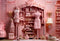 Kate Chambre Rose Poupée de mode Fille Toile de fond conçu par Emetselch - Kate Backdrop FR