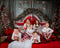 Kate Noël Tête de Lit Rouge Arbre Mur Vert Toile de fond conçue par Emetselch - Kate Backdrop FR