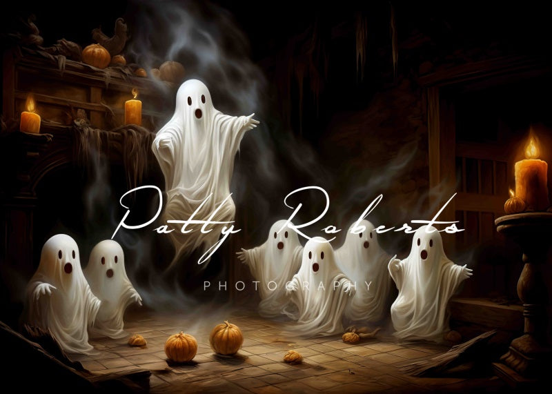 Kate Sinistre Halloween Fantômes Toile de fond Conçu par Patty Robert
