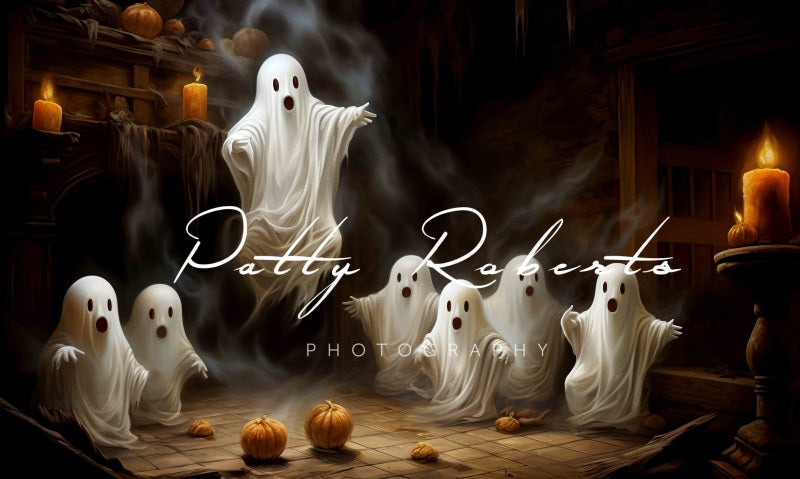 Kate Sinistre Halloween Fantômes Toile de fond Conçu par Patty Robert
