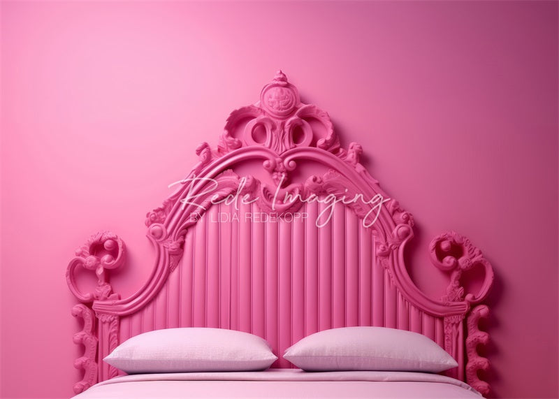 Kate Princesse Poupée Rose Tête de lit Toile de fond conçue par Lidia Redekopp