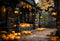 Kate Automne Halloween Cour Chauve-souris Toile de fond conçue par Emetselch - Kate Backdrop FR