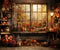 Kate Automne Feuille d'érable Fenêtre Toile de fond conçue par Emetselch - Kate Backdrop FR