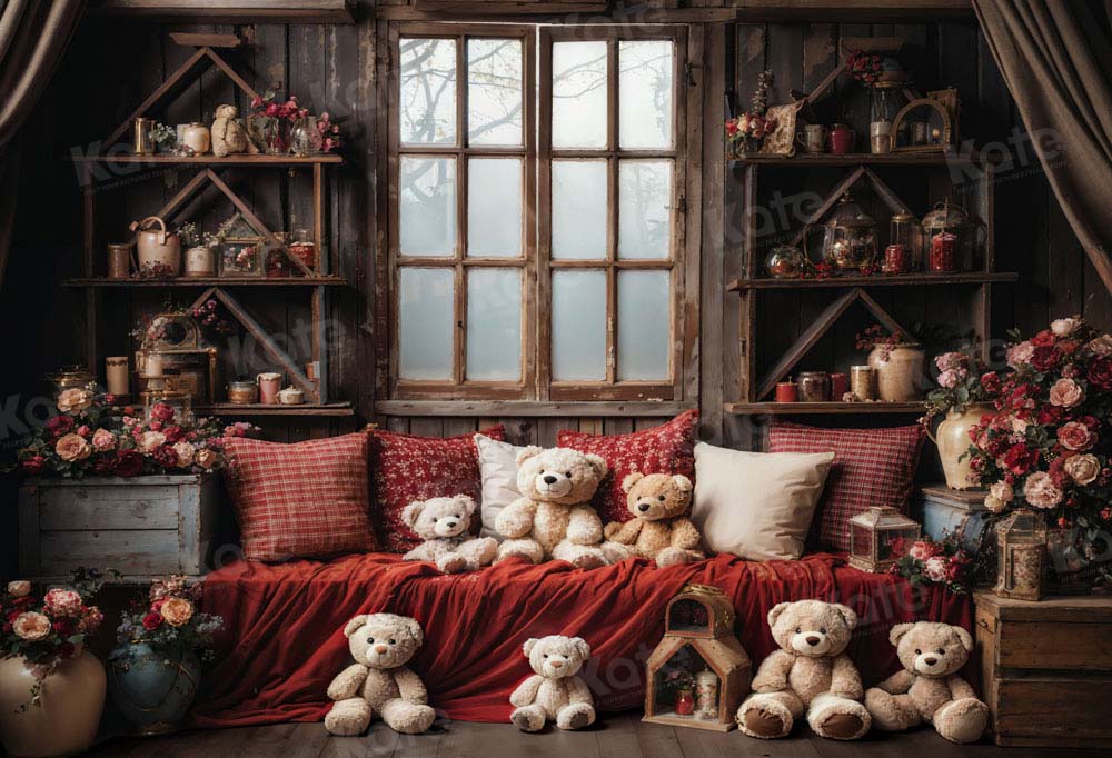 Kate Chambre Ours en peluche Enfant Toile de fond conçue par Emetselch
