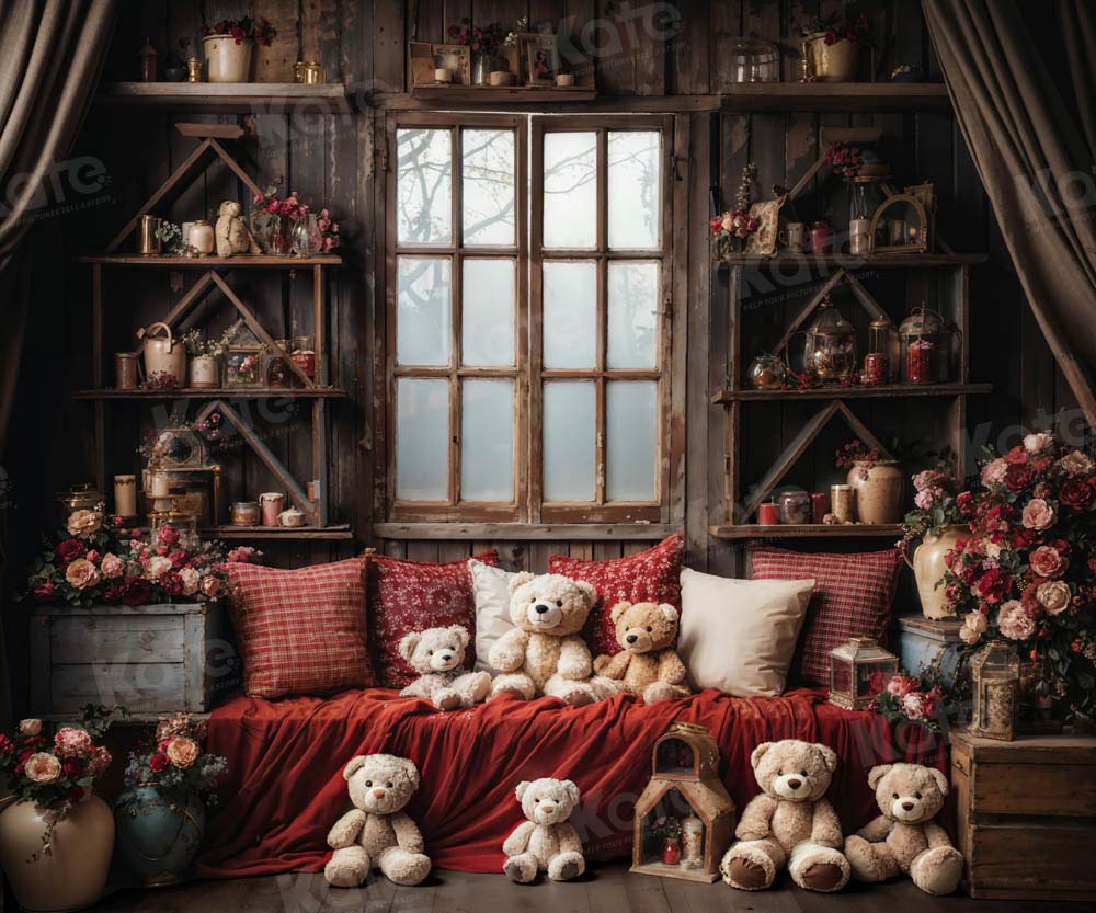 Kate Chambre Ours en peluche Enfant Toile de fond conçue par Emetselch
