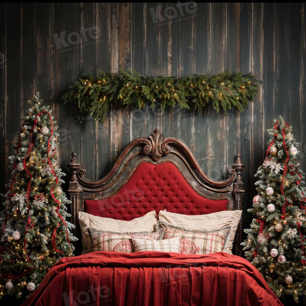 Kate Noël Rouge Tête de lit Toile de fond conçue par Emetselch
