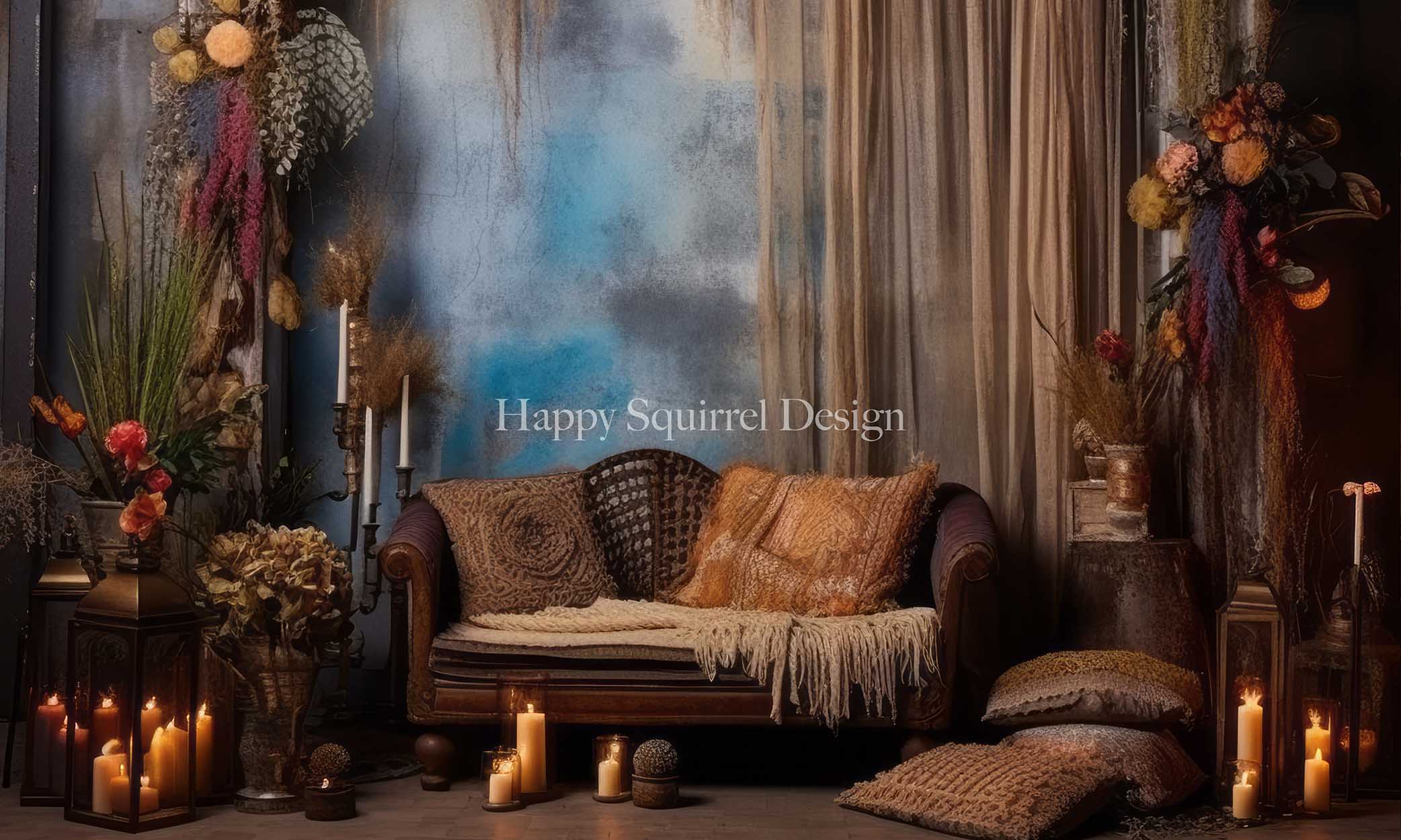 Kate Chambre Bohème Classique Toile de fond Conçu par Happy Squirrel Design - Kate Backdrop FR