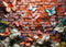 Kate Jardin Papillons Mur de briques Toile de fond Conçu par Happy Squirrel Design - Kate Backdrop FR