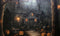 Kate Maison dans les bois Halloween Toile de fond Conçu par Happy Squirrel Design - Kate Backdrop FR