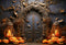Kate Halloween Citrouille Noir Porte Toile de fond conçue par Emetselch - Kate Backdrop FR