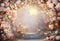 Kate Beaux-Arts Fleurs Rose Balançoire Toile de fond conçue par Chain Photographie - Kate Backdrop FR