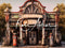 Kate Vintage Station-service Toile de fond conçue par Rose Abbas - Kate Backdrop FR