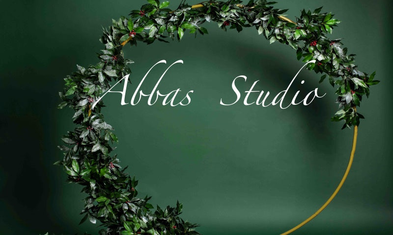 Kate Noël Arche de Houx Vert Toile de fond conçue par Abbas Studio - Kate Backdrop FR