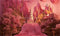 Kate Fleurs en papier Rose Tour Toile de fond Conçu par Happy Squirrel Design - Kate Backdrop FR