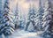 Kate Pays des merveilles enneigé Toile de fond conçue par Abbas Studio - Kate Backdrop FR