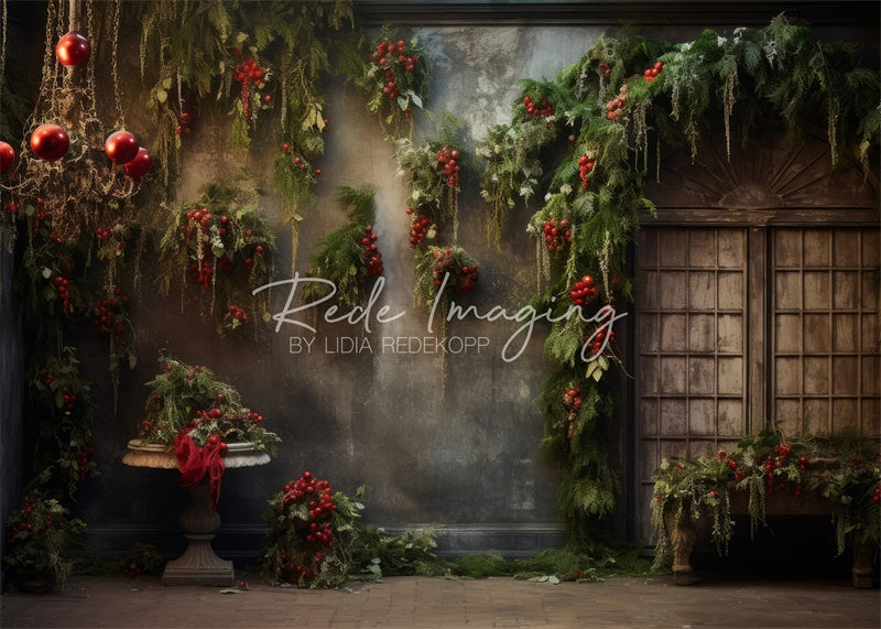 Kate Noël oublié Plante Porte Mur Toile de fond conçue par Lidia Redekopp - Kate Backdrop FR
