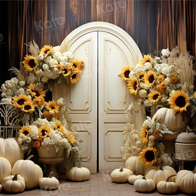 Kate Automne Tournesol Action de grâces Grange Toile de fond conçu par Emetselch - Kate Backdrop FR