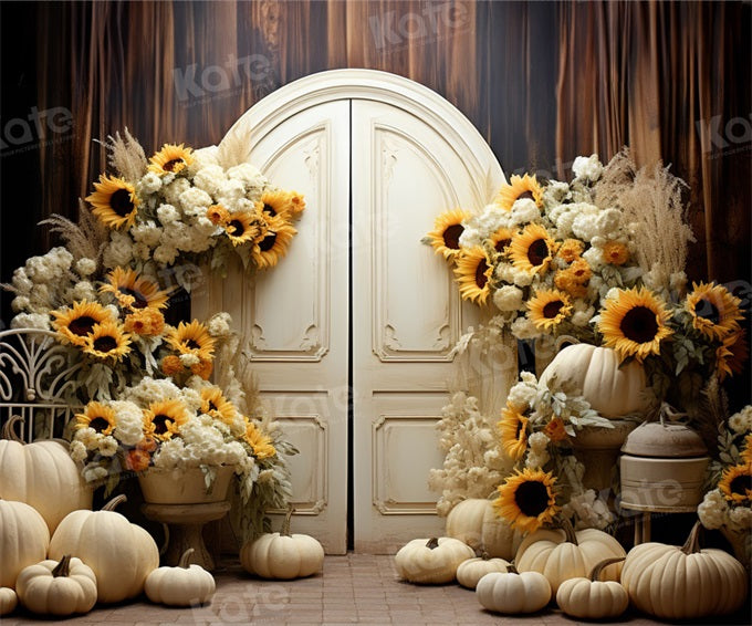 Kate Automne Tournesol Action de grâces Grange Toile de fond conçu par Emetselch - Kate Backdrop FR