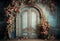 Kate Porte bleue Arche florale Rose Toile de fond conçue par Emetselch - Kate Backdrop FR