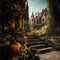 Kate Automne Citrouille Rétro Château Toile de fond conçue par Emetselch - Kate Backdrop FR