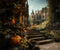 Kate Automne Citrouille Rétro Château Toile de fond conçue par Emetselch - Kate Backdrop FR