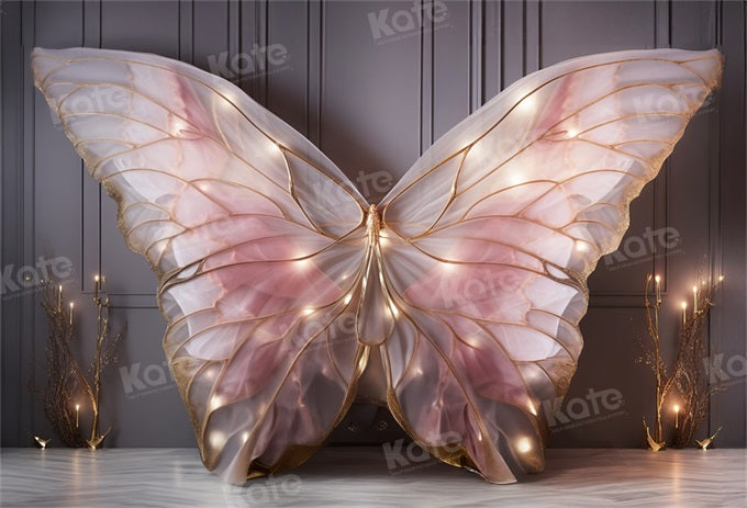 Kate Rose Aile de papillon Mur Tête de lit Toile de fond conçue par Emetselch