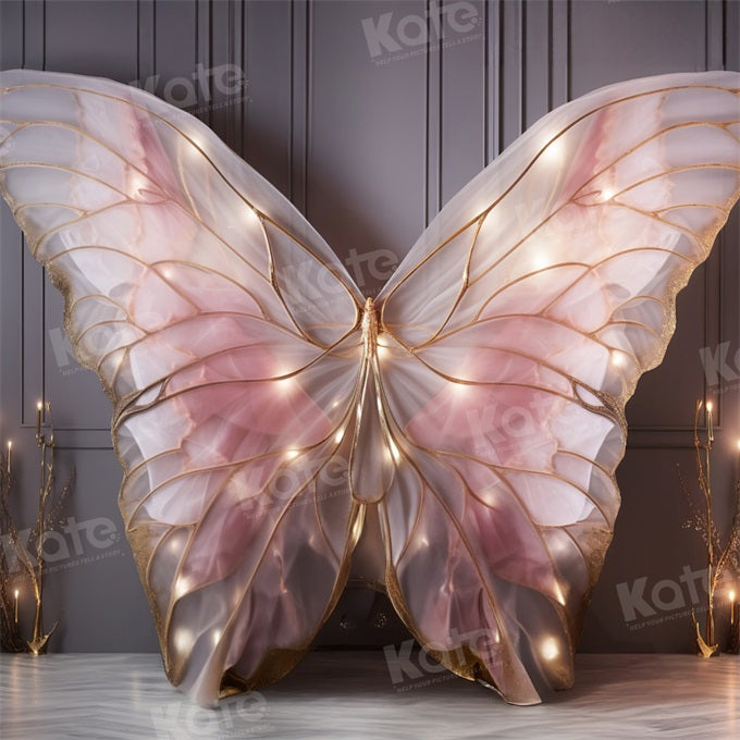 Kate Rose Aile de papillon Mur Tête de lit Toile de fond conçue par Emetselch