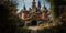 Kate Automne Château de citrouilles Forêt Toile de fond conçue par Emetselch - Kate Backdrop FR
