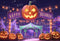 Kate Halloween Parc d'attractions Cirque Toile de fond conçue par Emetselch - Kate Backdrop FR