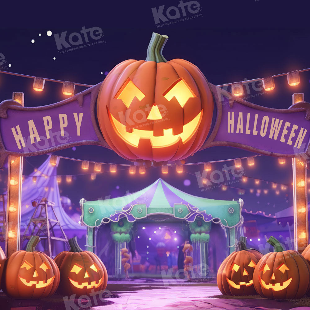Kate Halloween Parc d'attractions Cirque Toile de fond conçue par Emetselch