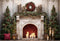 Kate Noël Rétro Cheminée Bougies Toile de fond conçue par Emetselch - Kate Backdrop FR